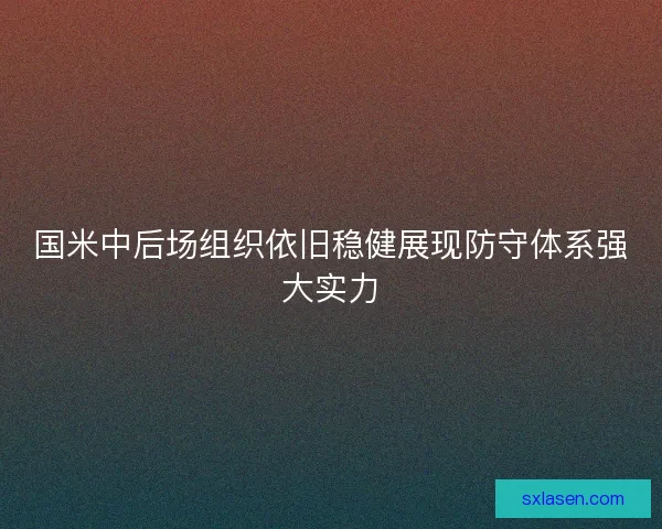 国米中后场组织依旧稳健展现防守体系强大实力 国米中后场组织依旧稳健展现防守体系强大实力